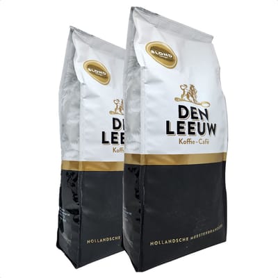 Den Leeuw Koffie Blond - Koffiebonen - Compatibel met Koffiezetapparaten en Espressomachines - Medium Gebrande Arabica - 2 KG