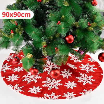 Nivard Kerstboomkleed - Kerstboom Mand - Kerstboomrok Voor Kunstboom - Kerstboomrok - Kerstboomring - Kerstrok - Kerstboomdeken - Kerstkleed - Rond 90cm