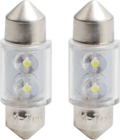 C5W 31mm autolamp 2 stuks wit | LED festoon | SV8.5 0.13W - 12V DC