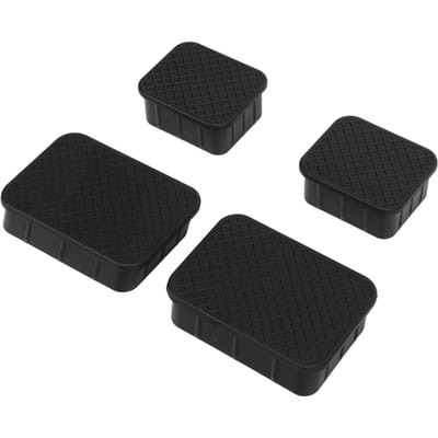 4 STUKS Vooras Plug Slipbestendig Roestvrij Waterdicht Zwart Vervanging voor Ford Bronco 2 black