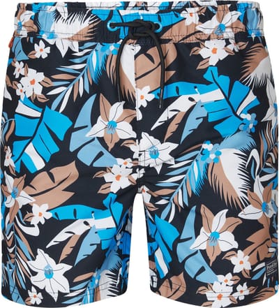 Petrol Industries - Heren All-over Print Zwembroek Covecrest - Blauw - Maat L