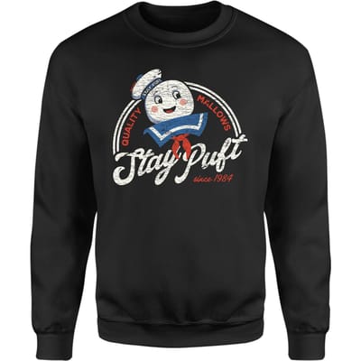Ghostbusters Stay Puft Sweatshirt - Black - S