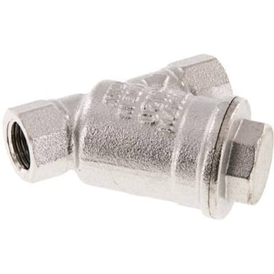 G 1/4'' Vernikkeld Messing Y-filter 0.5 mm Maaswijdte 20 Bar NBR - SLBN-014