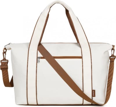 Kono Reistas - Opvouwbare Cabine-Reistas - Ideaal als Onder-de-Stoel Handbagage- Met Smart-Sleeve voor op een Koffer - Waterdicht en Duurzaam - Beige
