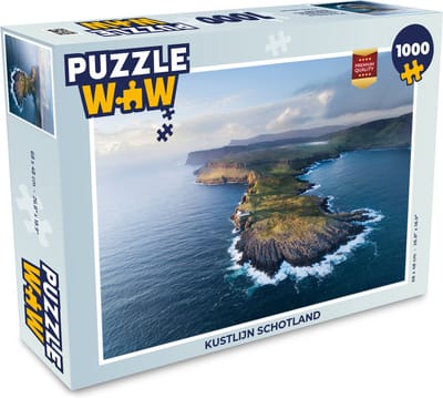 Puzzel Kustlijn Schotland - Legpuzzel - Puzzel 1000 stukjes volwassenen