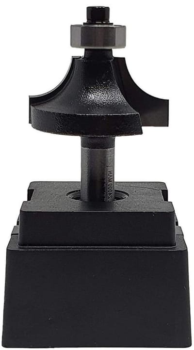 Freessnijder - Rondfrees Bit - Meubelranden Frezen - Met Kogellager - Radius 10 mm - Zilver