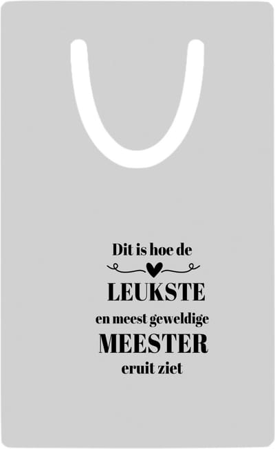 Hacebo® - dit is hoe de leukste en meest geweldige meester eruit ziet metalen boekenlegger - meest leukste leraar - verjaardag - cadeautje voor meester - meester artikelen - kado - geschenk Bladwijzer boekenleggers - 7.6 cm x 5cm