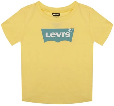 Levi´s ® Kids Batwing T-shirt Met Korte Mouwen Geel 9 Months Jongen