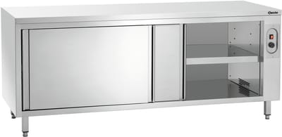 Bartscher Warmhoudkast - RVS - 2 Schuifdeuren - 20°C/80°C - 2000x700x850mm