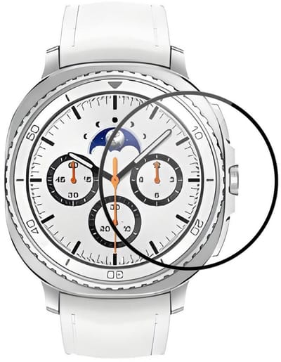 By Qubix - Screen protector - Full cover - Geschikt voor de Samsung Galaxy Watch 8 Classic - 46mm