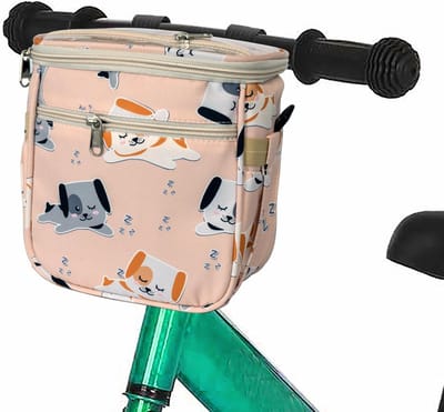 Kinderfietstas-schattige dierenfietstas-puppyfietstas-waterdicht-eenvoudig te installeren-zeer stevig-21*18-cadeau-puppy