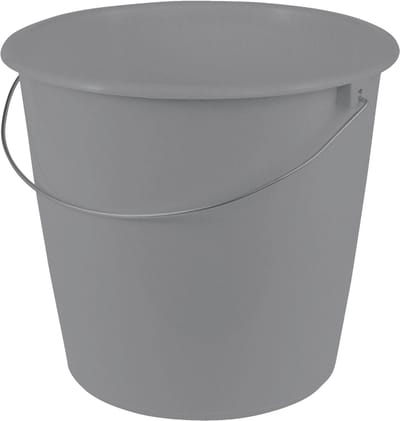 Schoonmaakemmer 'Erik', rond, 10 liter, nordicgrijs