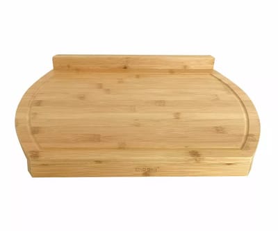 Kinghoff KH-1685 - Snijplank - 58x38cm - Natuur Bamboe - Met Rand