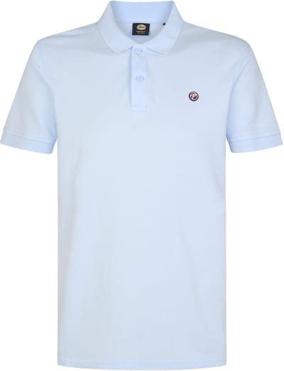 Petrol Industries Polo Shirt Heren - Effen Design - Ronde Hals met Knoopsluiting Kraag - Korte Mouw - Katoen - Herenkleding - Blauw - Maat XXL