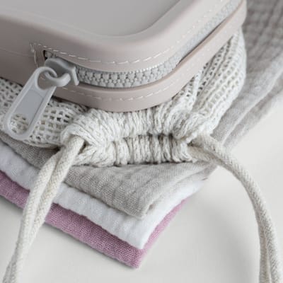 CADEAUSET herbruikbare zakdoeken roze - Mama Zakdoek