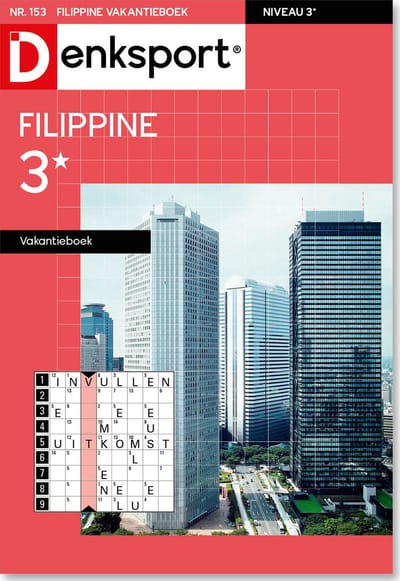 Denksport Puzzelboek Filippine 3* vakantieboek, editie 153