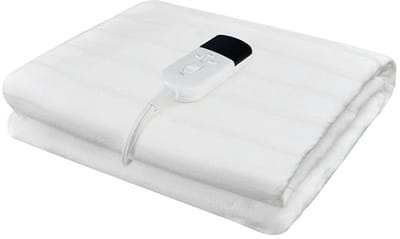 Novendo Goods - Elektrische verwarmde deken 150×80 cm – 220V Oplaadbare thermische matras + timerfunctie – Winter body-warmer voor bed & bank