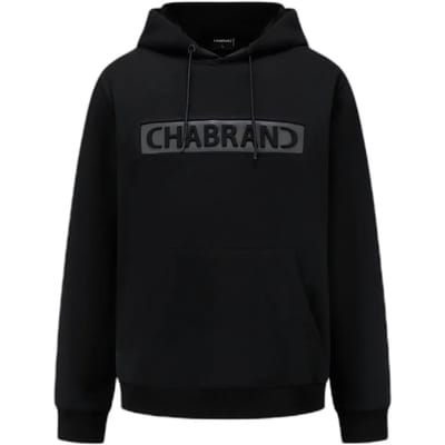Hoody met ingekaderd logo Chabrand