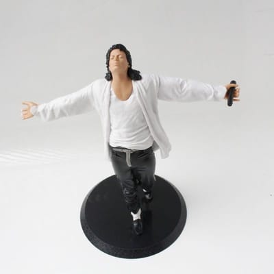Pvc Plastic Michael Jackson Moonwalk Pak Klassiek Bureau Ornament Figuur Cadeau Voor Vrienden Verjaardag Vakantie Cadeaus white