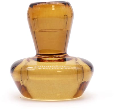 Ancient Wisdom - Waxinelichtjeshouder - Set van 2 paddenstoel theelichthouders - antiek amber - decoratie - verlichting - kaarsen - huisaccessoires - sfeerverlichting