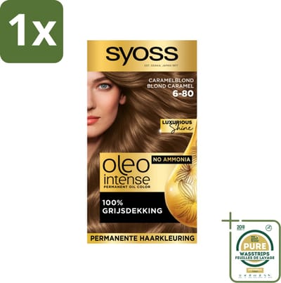 Syoss Oleo Intense - Haarverf - 6-80 - Caramelblond - 115ml