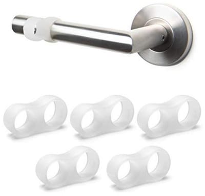 Transparante Deurklinkbuffers - Set van 5 - Stopbuffer en Wandbescherming