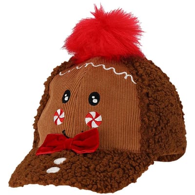 Morethansocks - Kerstpet heren en dames - Unisex - One Size - Donker bruin - kerstcadeau - kerstmuts volwassenen - kerstmutsen