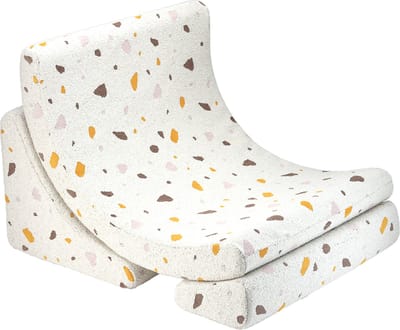 Wigiwama Teddy Moon Chair / Fauteuil - 80x65x55cm - Terrazzo Marble