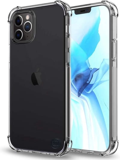HEM Transparant Shockproof Hoesje Geschikt Voor Apple iPhone 12 En 12 Pro – TPU Telefoonhoesje Met Verdikte Randen Voor Extra Bescherming