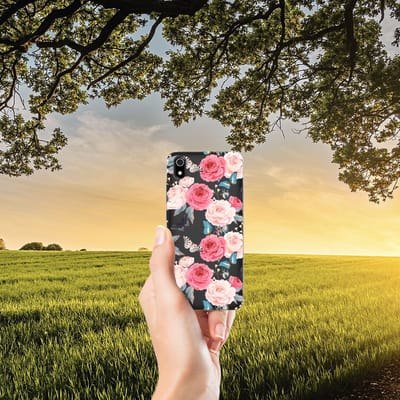 Xiaomi Redmi 7A TPU Case Butterfly Roses