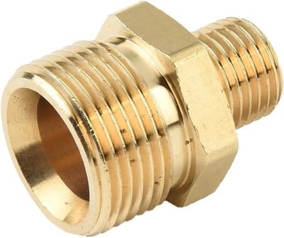Hogedrukreiniger Adapter - Slang Connector - Schoonmaken Buiten - Messing Materiaal - 1/4 Inch - Messing
