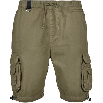 Urban Classics - Double Pocket Cargo Korte broek - S - Creme