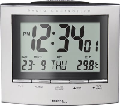 Weerstation - Radio gestuurde klok - Datum - Wekkerfunctie - Technoline WT 280