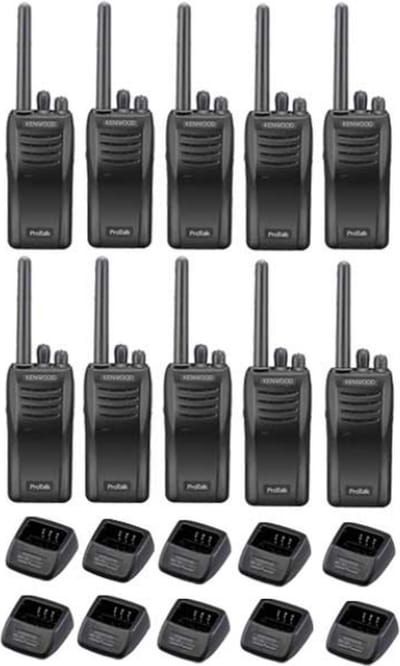 Set van 12 stuks Kenwood TK-3501 PMR446 met tafelladers