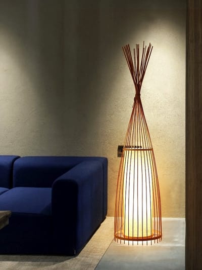 Fine Asianliving Bamboe Vloerlamp Handgemaakt - Nora