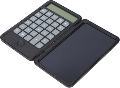 Rekenmachine Schrijftablet - Digitaal Notitieblok - Kantoor Werk - Geïntegreerd LCD Scherm - 6.5 Inch - Zwart