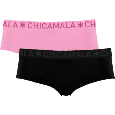 Chicamala – Dames Briefs – 2 Pack - Normale Lengte – Onderbroeken Dames – Lingerie - Hipster – Ondergoed – Kleding - 95% Katoen – Dameskleding - Muchachomalo – Maat XL