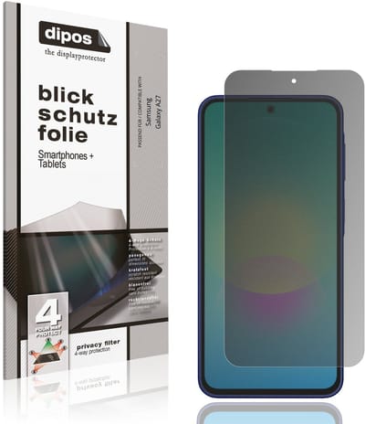 dipos – Matte Privacy Screenprotector geschikt voor Samsung Galaxy A27 | Anti-Spy Beschermfolie