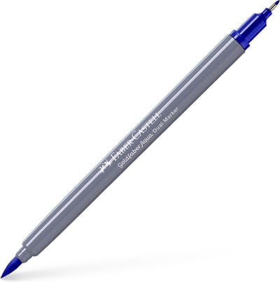 Faber-Castell - Duo aquarel marker - Goldfaber - blauwviolet 137 - brush / 0,6mm - FC-164637