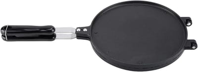 Wafelkegel Maker - IJshoorntjes Bakvorm - Zelfgemaakte Snacks - Antiaanbak Dubbelzijdig - 44 x 23 x 4 cm - Zwart