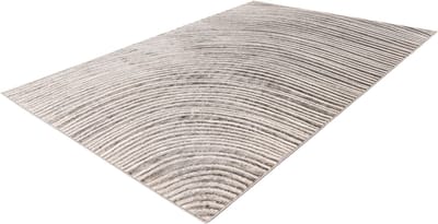Lalee Vloerkleed - Tapijt - Modern - Zilver Beige - 3D-effect - Glanzend oppervlak - Zacht en comfortabel