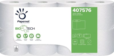 Papernet toiletpapier Superior, 2-laags, 250 vellen, pak van 8 rollen 8 stuks