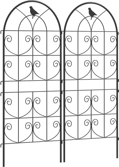 Outsunny-Rankgitter-Metall-50L x 1,3B x 120H cm-Schwarz