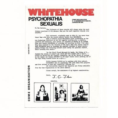Whitehouse - Psychopathia Sexualis (Legacy Edition) (CD)