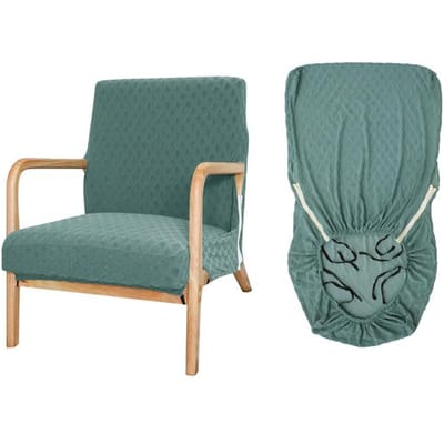 Jacquard waterdichte armleuning stoelhoes houten stoel hoes elastische stoelbeschermer voor huisdieren wasbaar (Alleen dekking, geen stoel ) universal gray