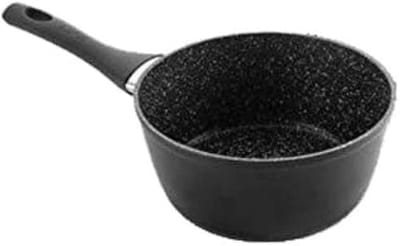 Kleine Steelpan 14 cm met Antiaanbaklaag en Steenmotief, Geschikt voor Inductie