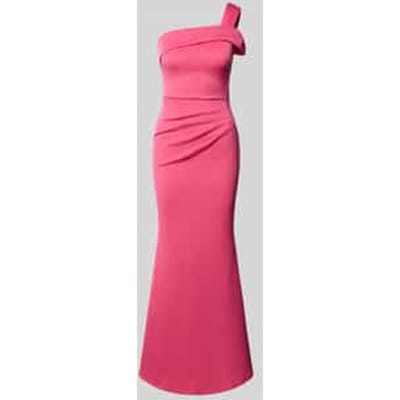 slim fit avondjurk met plooien