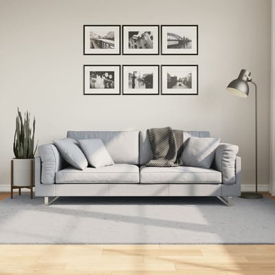 vidaXL - Vloerkleed - HUARTE - laagpolig - zacht - wasbaar - 160x230 - cm - grijs