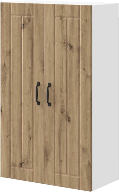 Gecheer Kitchen Cabinet Artisan Oak 60 x 31 x 100 cm Wood Material, Wall Cabinet, Wall Cabinet, Kitchen Cabinet, Kitchen Furniture for Living Kitchen Dining Room 885144