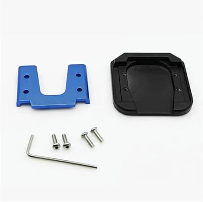 Rollerbank motorfiets Universele motorfiets verlengstandaard aluminium scooter verlengstuk voet zijsteunplaat antislip Motorfietsstandaard lift(Blue)